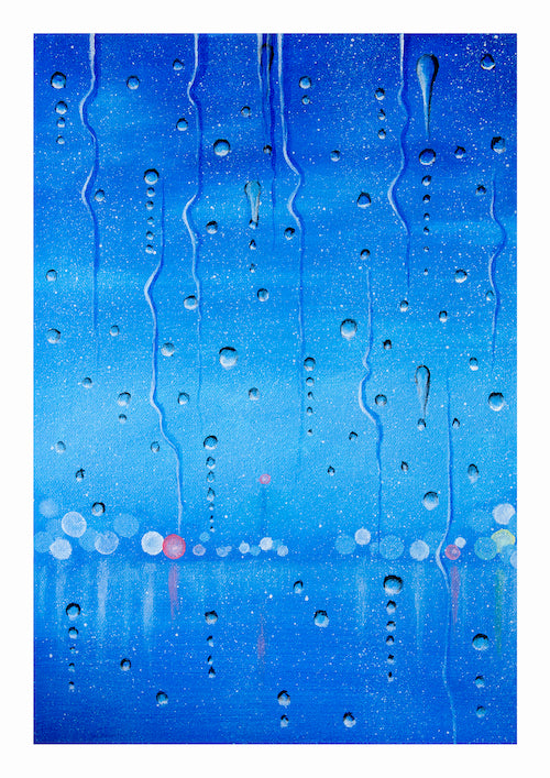Art print of I wish it would rain down by Graham Bradshaw showing a border.