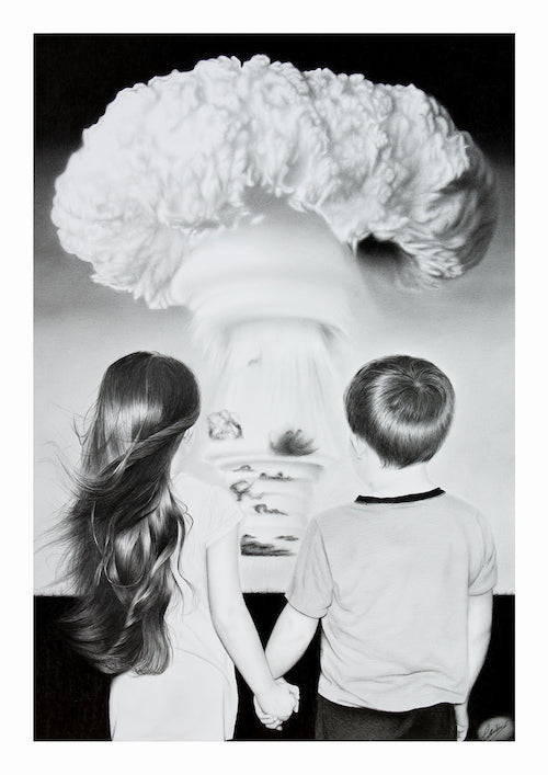 Art print of Stand By Me by Graham Bradshaw showing a border.