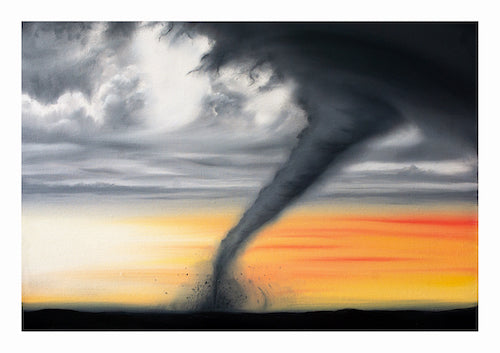Art print of Twister by Graham Bradshaw showing a border.
