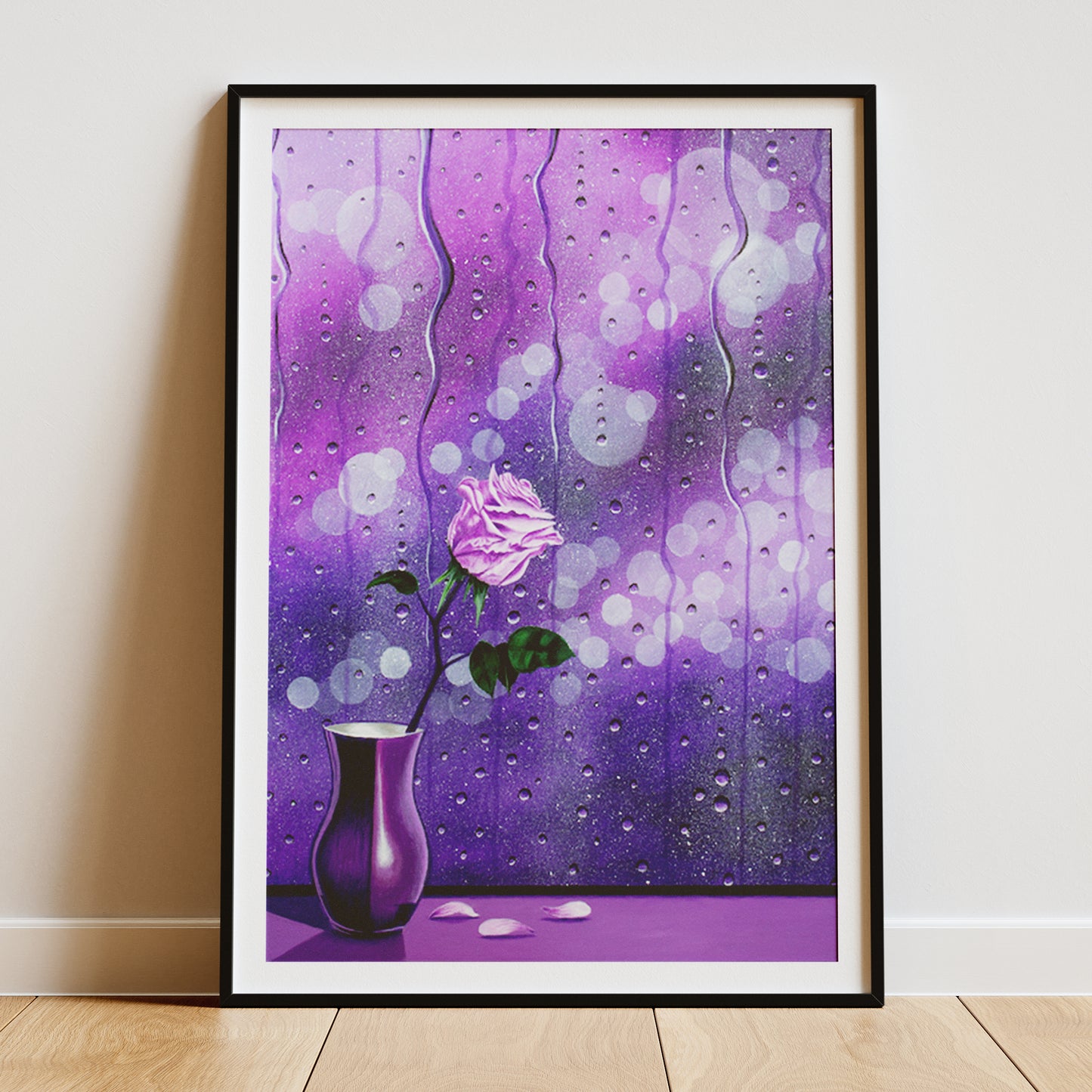 Framed art print of Purple Rain by Graham Bradshaw